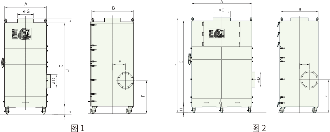 除塵器外觀尺寸